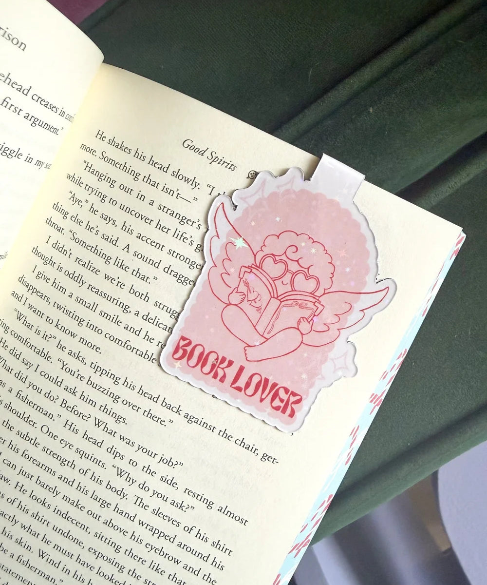 cherub book lover read & snap bookmark