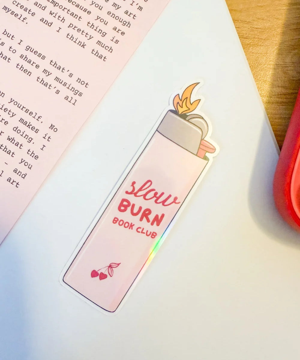 slow burn lighter sticker