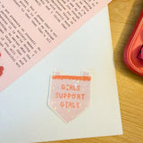 girls support girls sticker