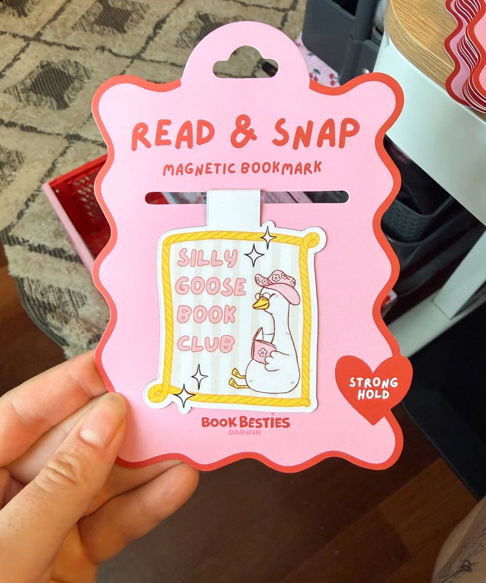 silly goose read & snap bookmark