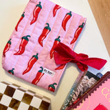 book sleeve - chilli