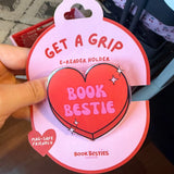 get a grip e-reader holder - bestie heart