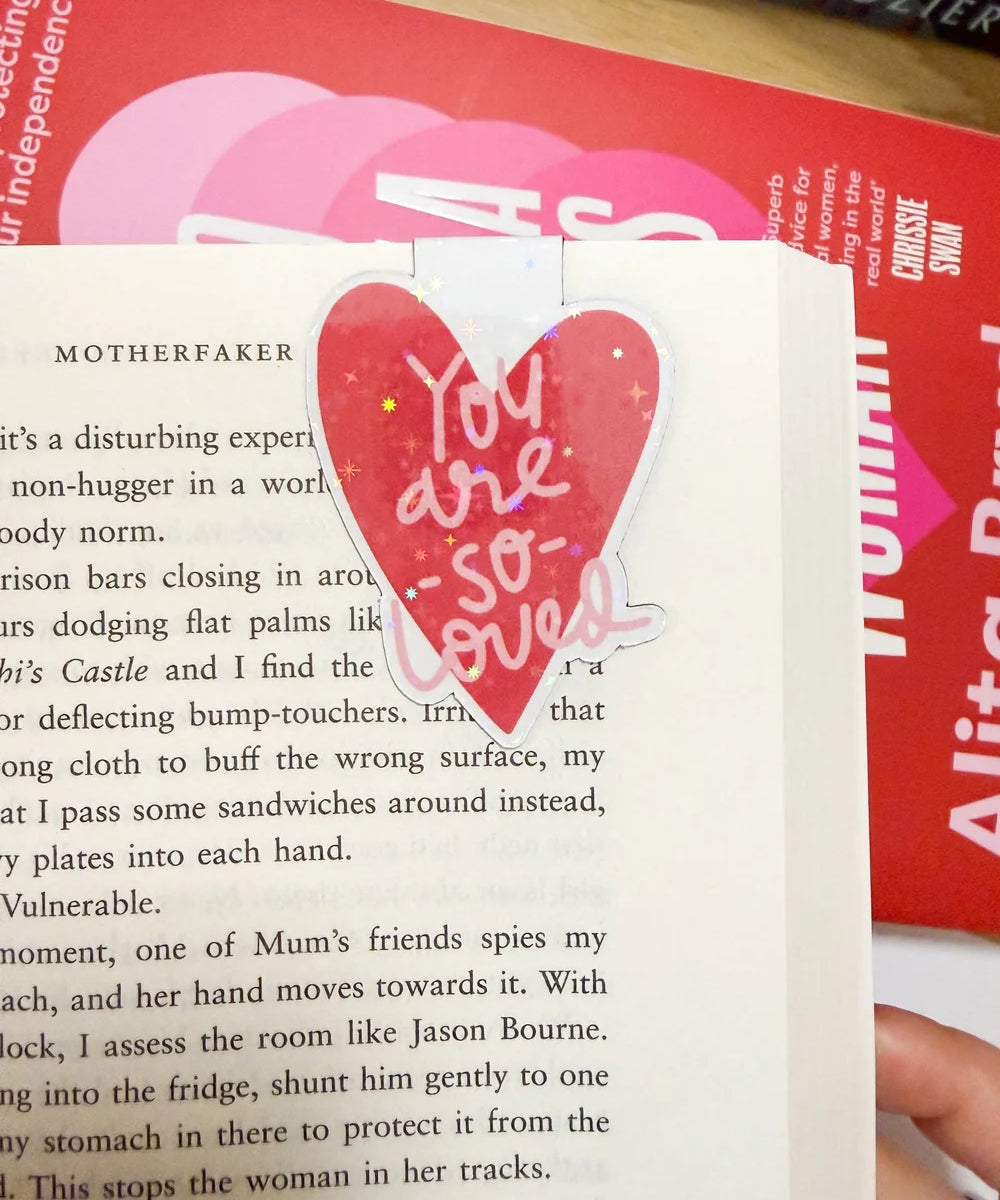 you are so loved read & snap bookmark