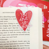you are so loved read & snap bookmark