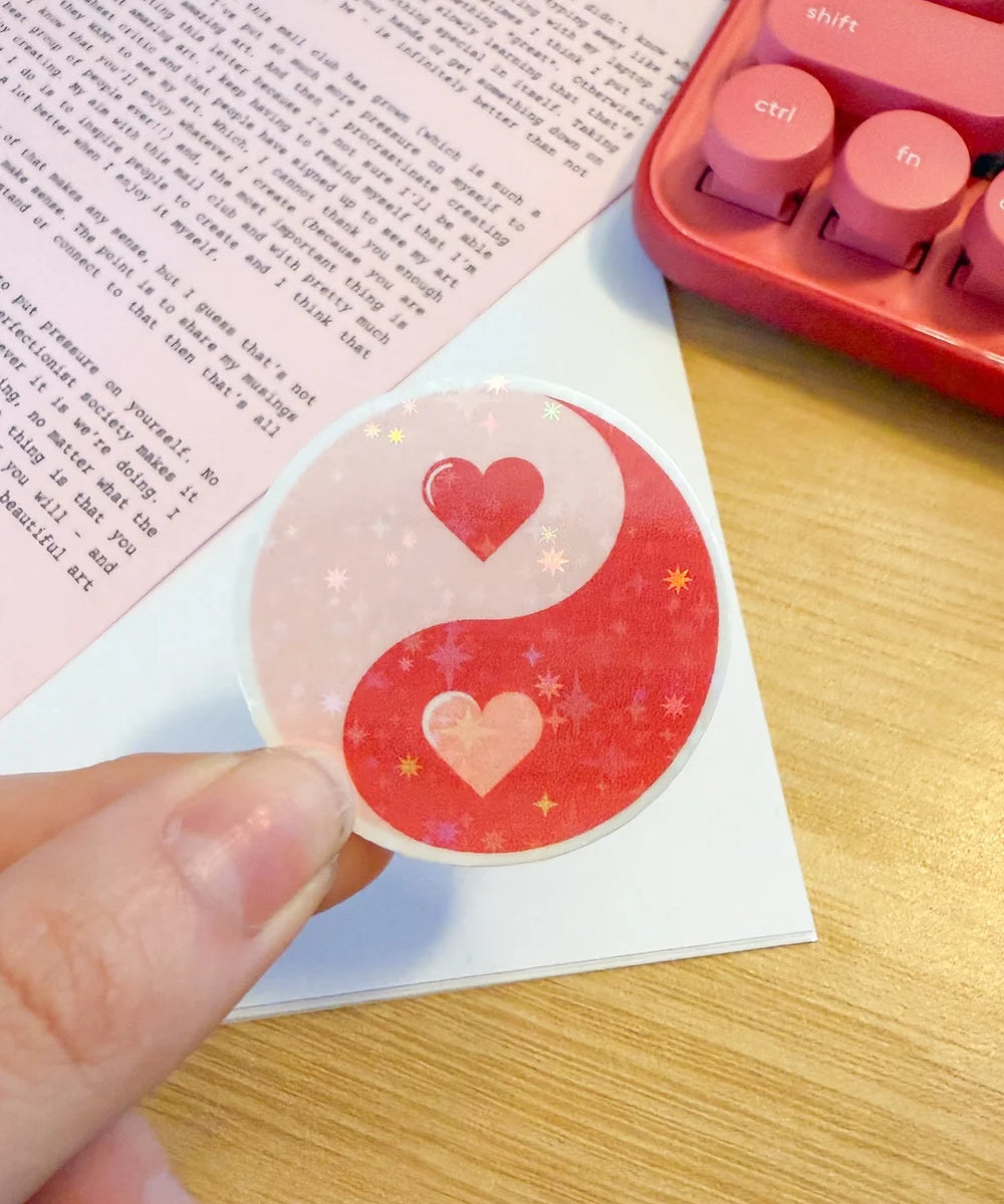 love yin and yang sticker