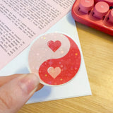 love yin and yang sticker