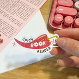 spicy book reader sticker