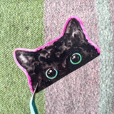 peek-a-boo cat sticker