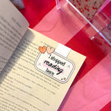 I stopped reading here read & snap bookmark - blush