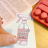 book spoiler spray sticker