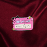 bestie badges - bookish girlie name tag