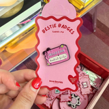 bestie badges - bookish girlie name tag