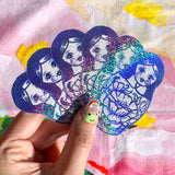 Blue babushka / matryoshka doll sticker