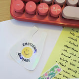 emotional baggage sticker