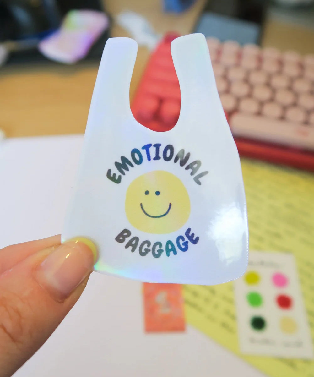 emotional baggage sticker