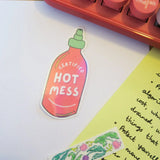 certified hot mess sticker