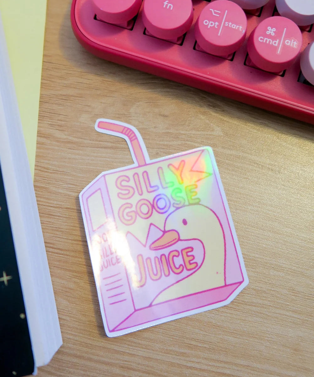 silly goose juice sticker