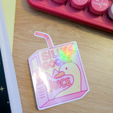 silly goose juice sticker