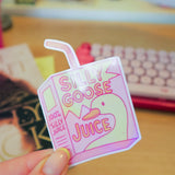 silly goose juice sticker