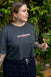 og bestie club cropped tee - charcoal