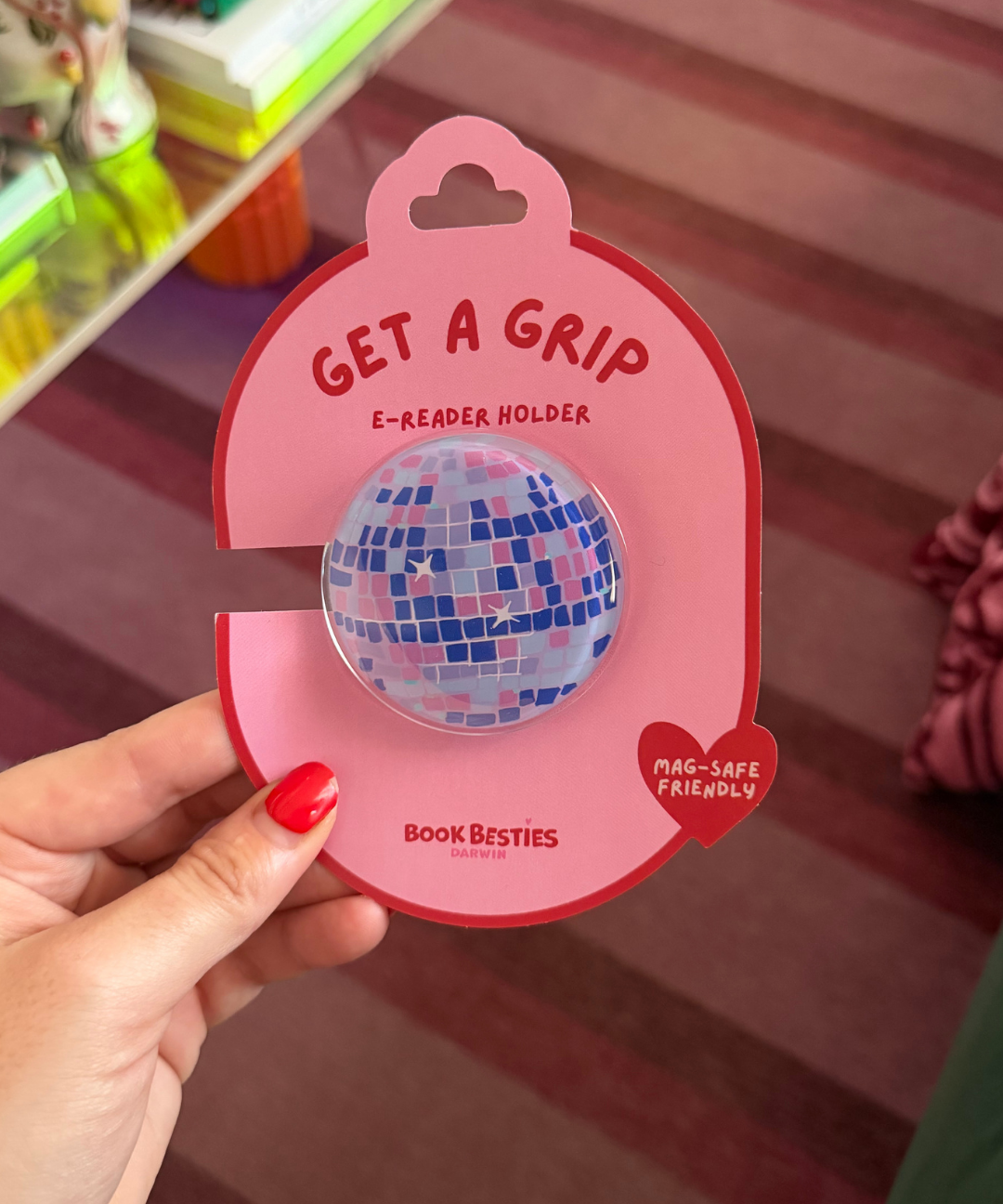 get a grip e-reader holder - disco ball