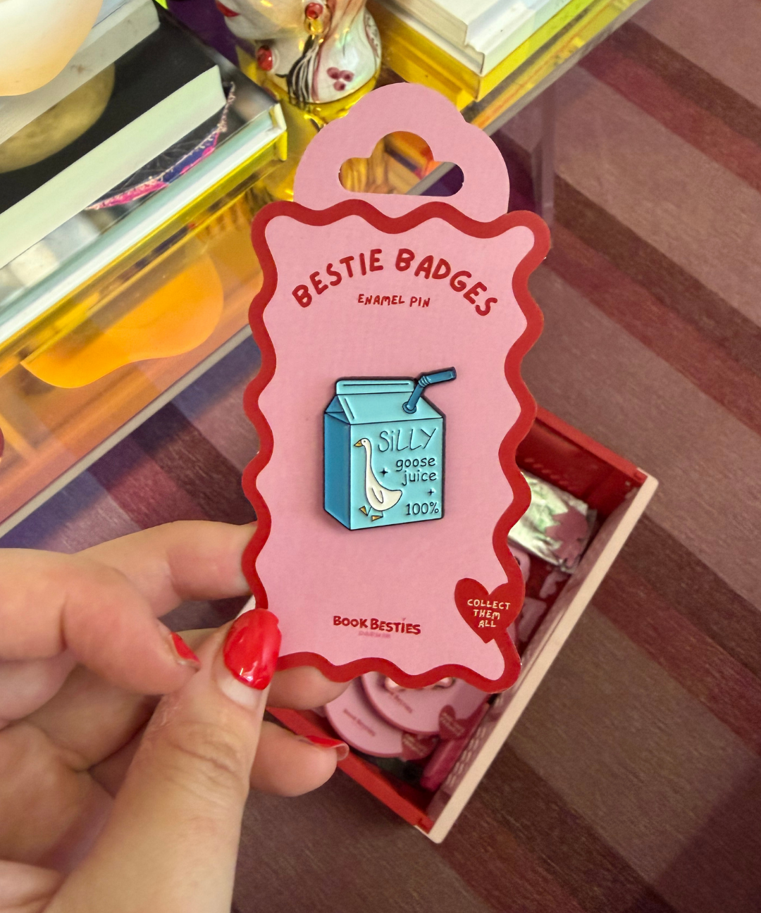 bestie badges - blue goose