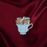 bestie badges - cup of books