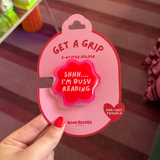 get a grip e-reader holder - shhh I'm reading