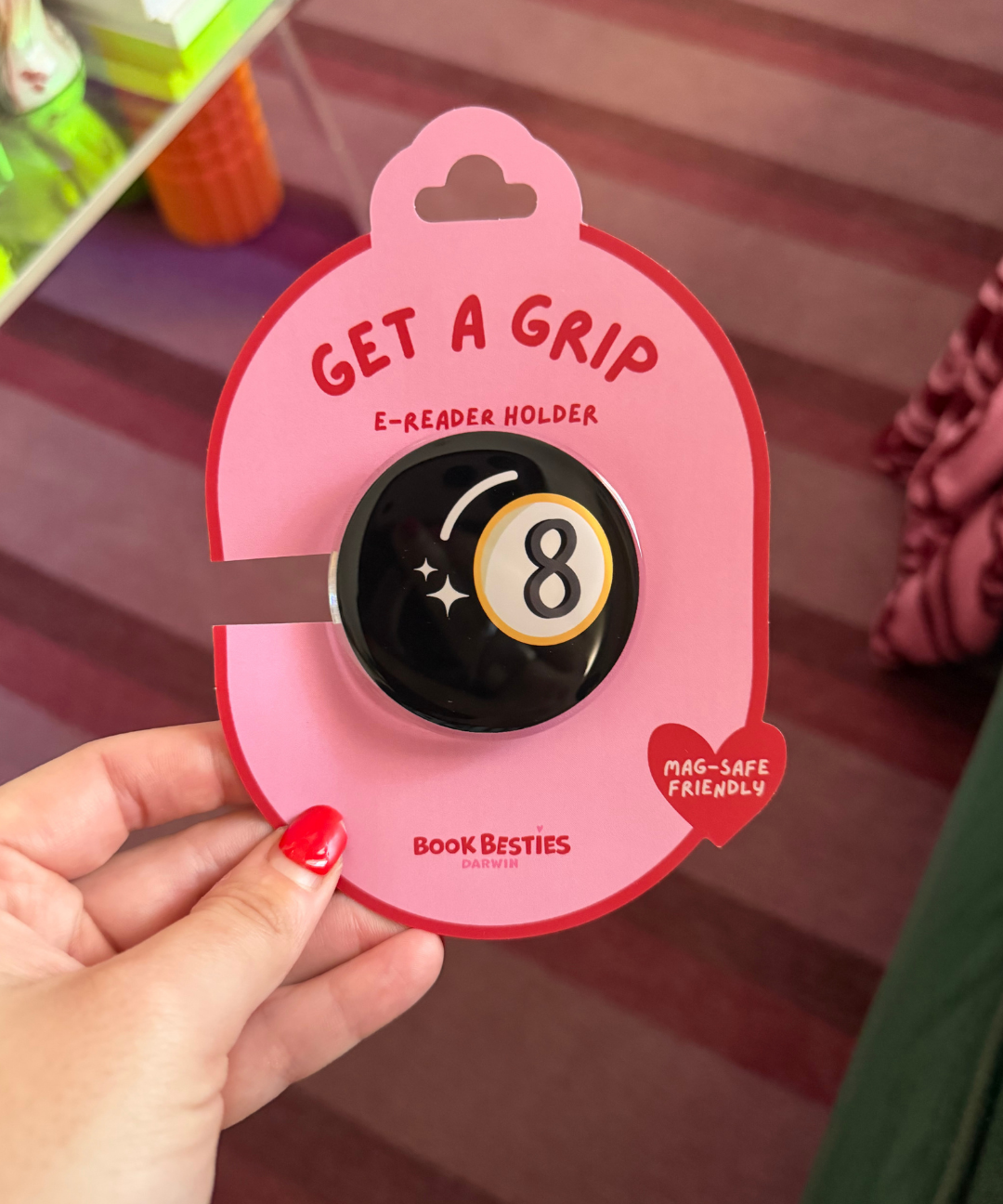 get a grip e-reader holder - magic 8 ball